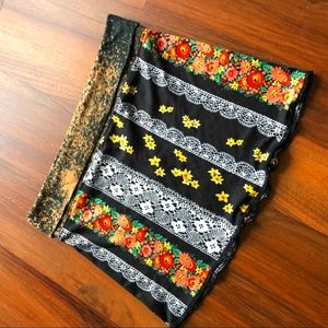 🌼 Cute Handmade Vintage Cottagecore Floral Mini Skirt S M 🏵